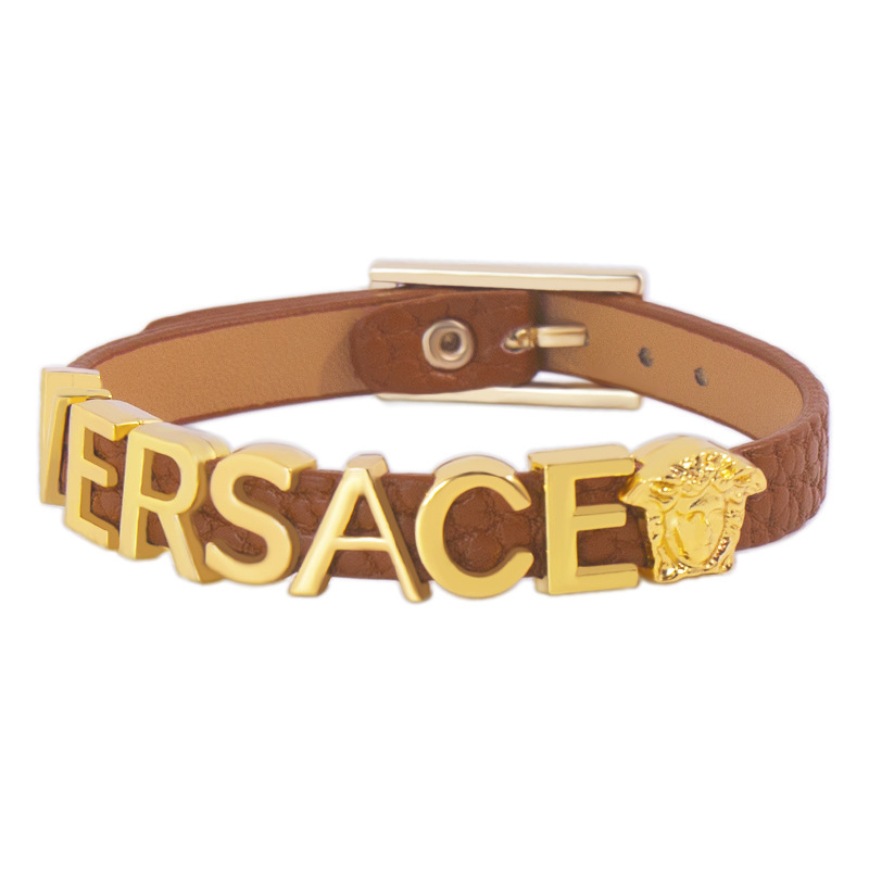 

brand jewerlry bracelet rivet leather bracelet for women letter multicolor bangle