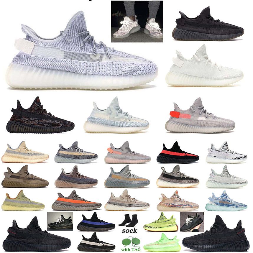 

Casual shoes sneakers bright blue zebra men women running beluga reflective carbon single smoothie taupe linen black white yeezys Platform yeezies Shoe
