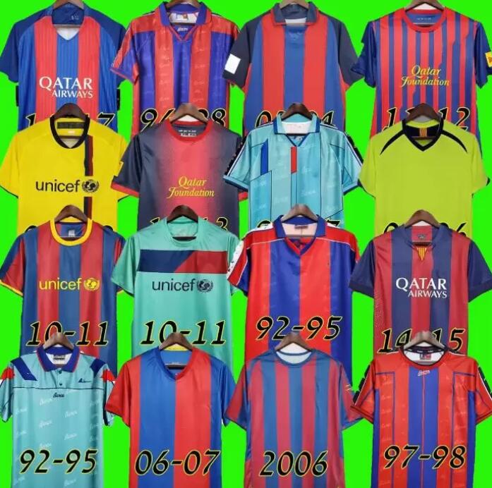 

Barcelona Retro soccer Jersey 05 06 07 08 09 10 11 12 13 15 16 19 20 91 92 95 96 97 98 99 RONALDINHO RONALDO 100th SD HENRY Football shirt
