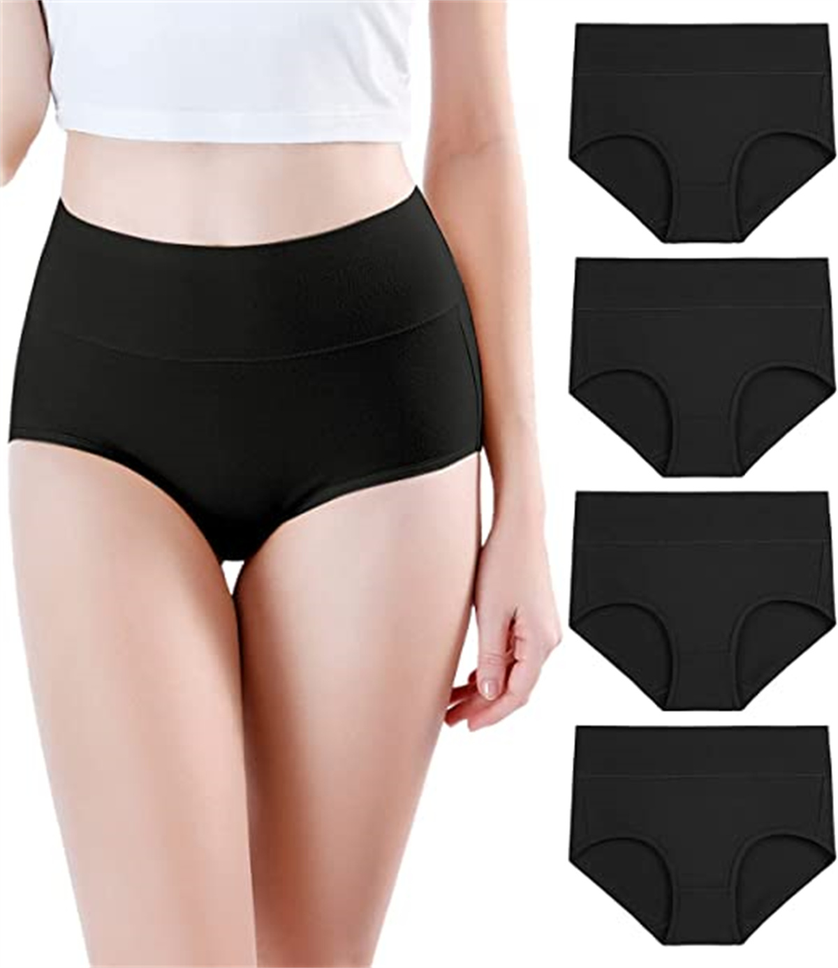 

Women's Panties Ultra Soft High Waist Bamboo Modal Underwear Multipack