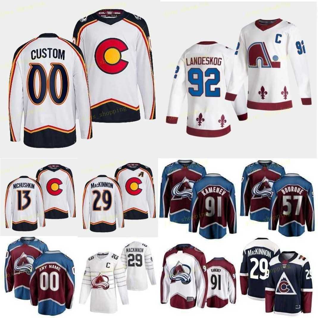 

Avalanche Cale Makar 2022 Reverse Retro Jersey Colorado Darcy Kuemper Gabriel Landeskog Nathan MacKinnon Nazem Kadri Lehkonen Erik Johnson Mikko Rantanen, Women