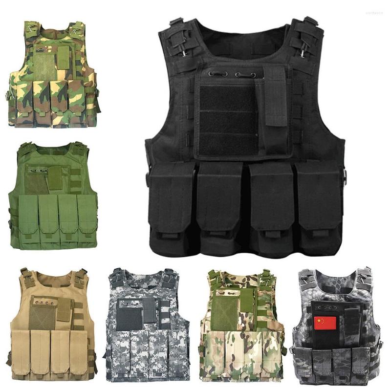 

Hunting Jackets Tactical Gear Plate Carrier Vest Military Paintball Equipment Outdoor Combat Body Armor Molle Assault CS Vests, 01-mud