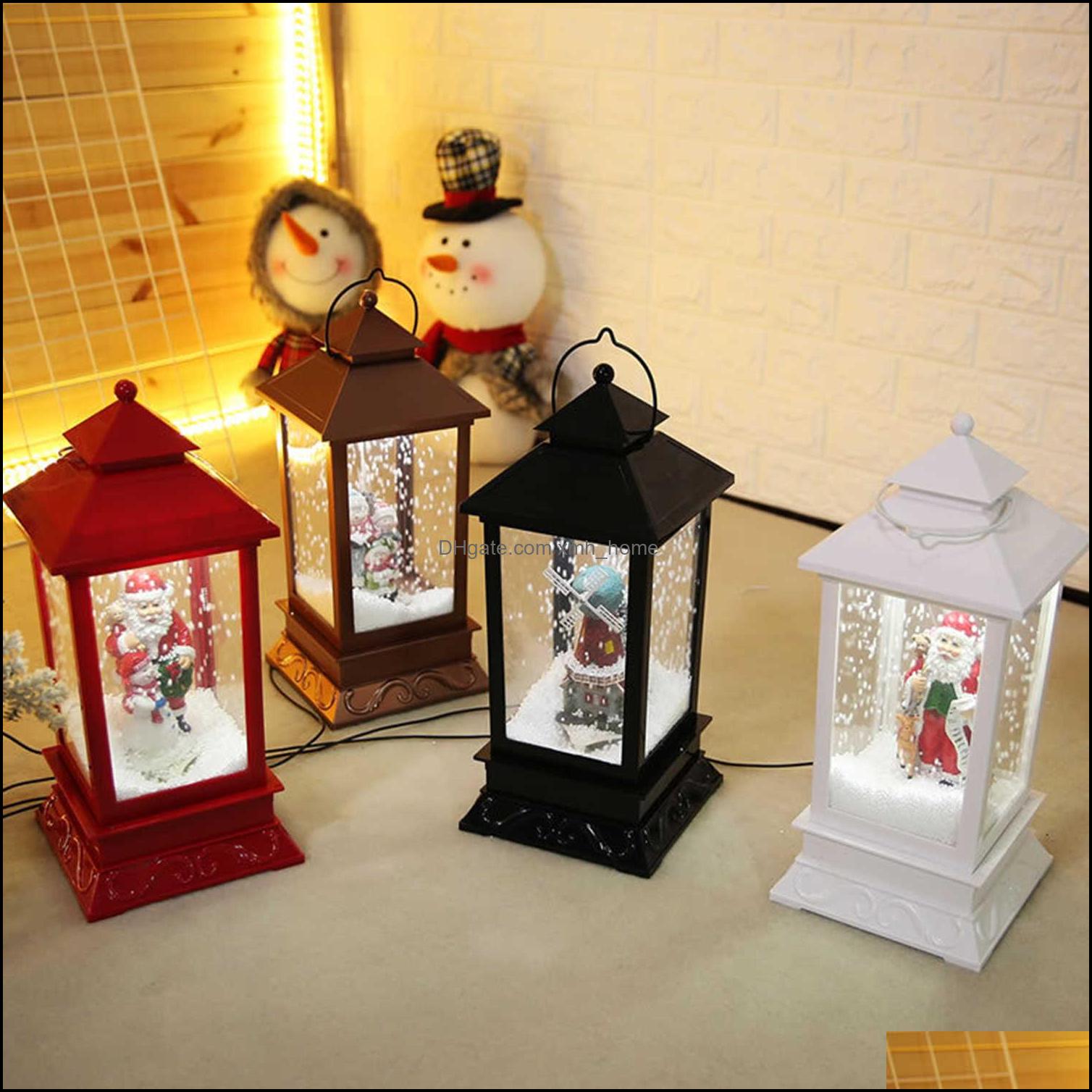 

Christmas Decorations Christmas Musical Snow Lantern Leds Fairy Lights Lamp Decoration Santa Claus Hanging Lighting With Song Gift H Dhlfu