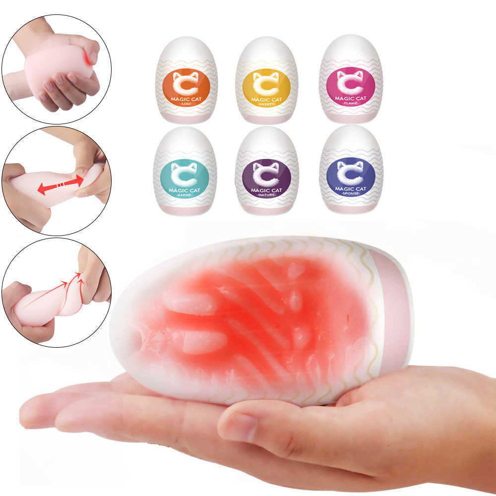 sex toys massager Erotic Cat Male Masturbator Soft Portable Realistic Vagina Ass Oral Sex Masturbation Egg Toy For Men Penis Massager-image-812646219