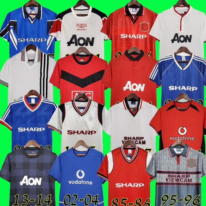 

Retro Man Uniteds 2004 02 Soccer jersey MAN football Giggs SCHOLES Beckham CANTONA Solskjaer 09 10 11 13 14 2010 1975 1977 1980 82 83 84 85 86 88 90 final 94 96 95 97 85, 1988 away