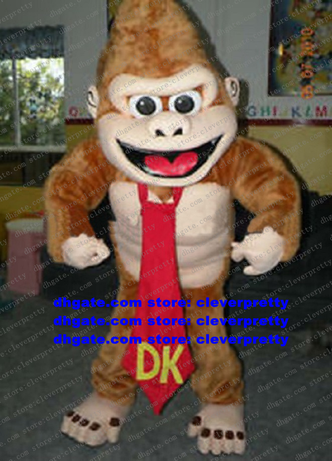 

Mascot Costume Brown Kong Kim Vajra Kingkong Orangutan Monkey Adult Cartoon Character Outfit Suit Farewell Dinner Fashion Promotion No.4813, As in photos