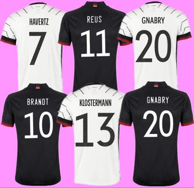 

Soccer jerseys Germany soccer jersey 2021 Fans version HUMMELS KROOS GNABRY WERNER DRAXLER REUS MULLER GOTZE European Cup football shirt uni, Black