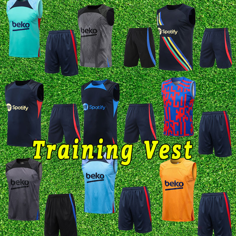 

Vest set ANSU FATI football soccer jersey 22 23 MEMPHIS PEDRI Kun Aguero ADAMA FERRAN 2022 2023 GRIEZMANN F. DE JONG DEST shirt short sleeve training Barcelones, As shown