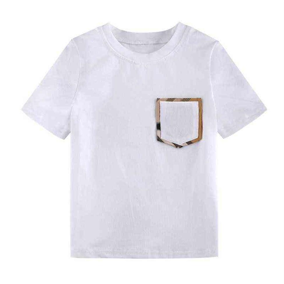 

Toddler Boys Summer White T Shirts for girls Child Designer Brand Boutique Kids Clothing Whole Luxury Tops Children Clothes AA220316220K, Ivory