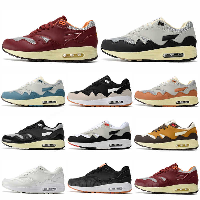 

2022 OG 1 87 Mens Running Shoes Patta Black Grey Monarch London University Blue Amsterdam Men Women 87s Traine, Color 19