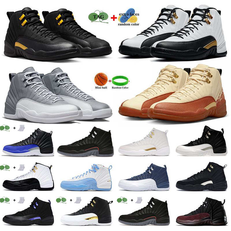 

Plush Ball Jumpman 12 12s Mens Basketball Shoes Twist Low Easter Zapatos Flu Game Concord UNC Medium Olive Casual Cool Sports Trainers Sports Sneakers Size 40-47, Color 13
