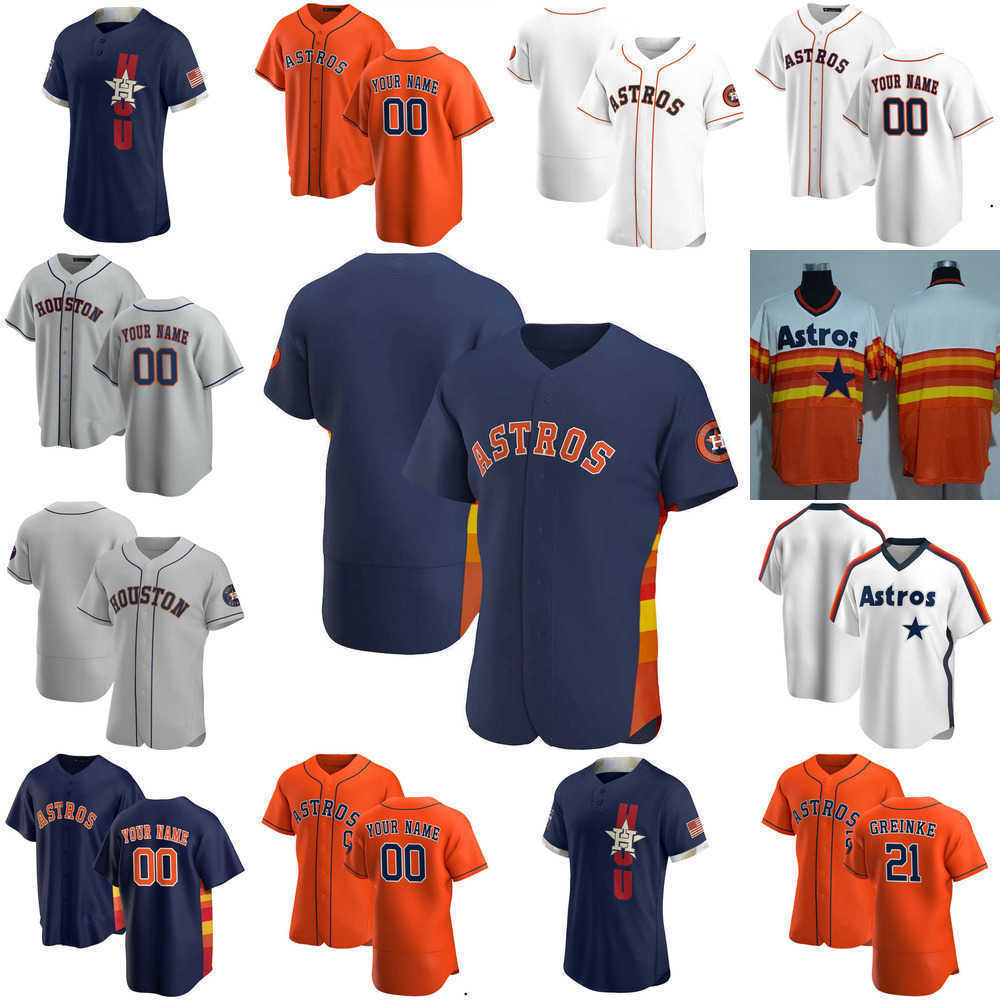 

Baseball Jerseys Custom Jersey Houston''Astros''Mens women Youth 27 Jose Altuve 21 Zack Greinke 2 Alex Bregman 1 Carlos Correa Baseball Jerseys, Color