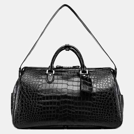 

Crocodile Leather Bag for Men Luxury Travelling s Large Size Weekend, Deep blue