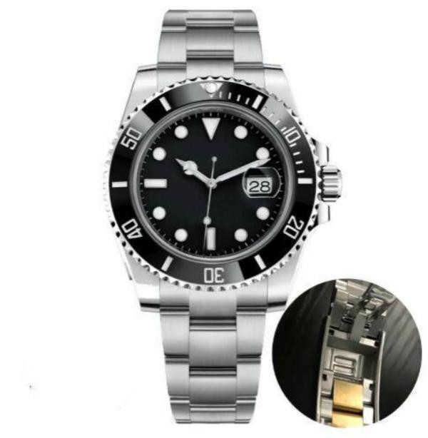 

Ceramic Bezel Mens Watches Mechanical Stainless Steel Automatic Movement Green Watch Gliding Clasp 5ATM Waterproof Wristwatches Gift
