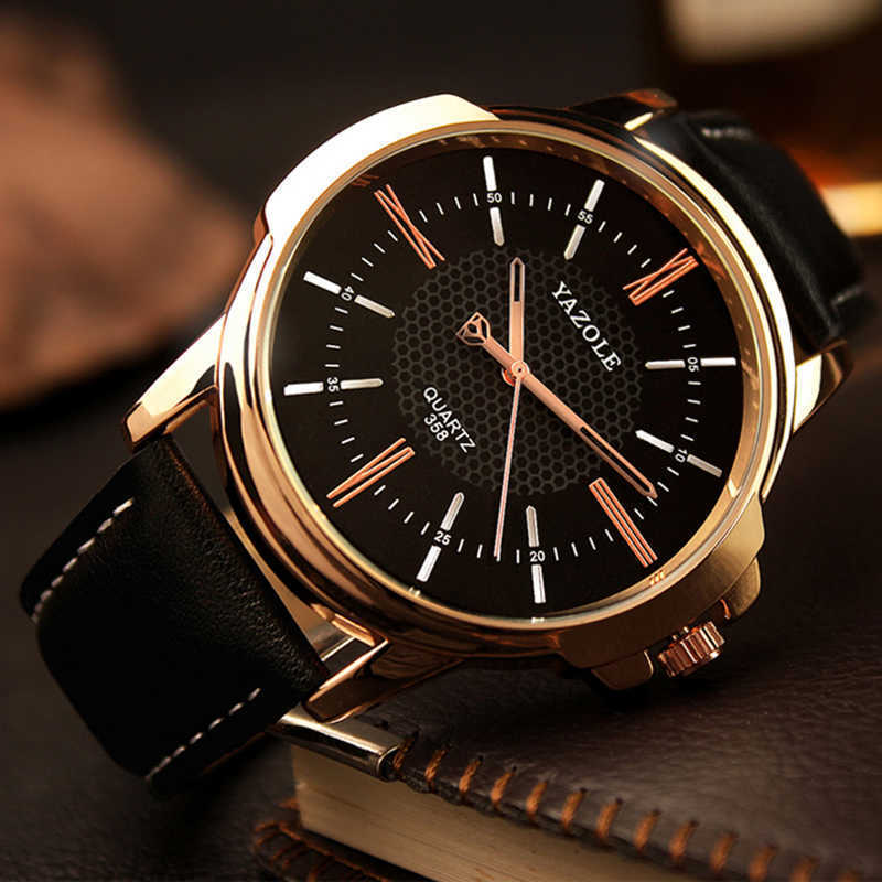 

Yazole Brand Luxury Famous Men Watches Business Men's Watch Male Clock Fashion Quartz Watch Relogio Masculino reloj hombre 2021 H1012, As the picture