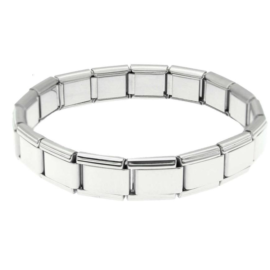

Italian Link Stainls Steel Modular Bracelets 18pcs Links Italian Charm Bracelet287W