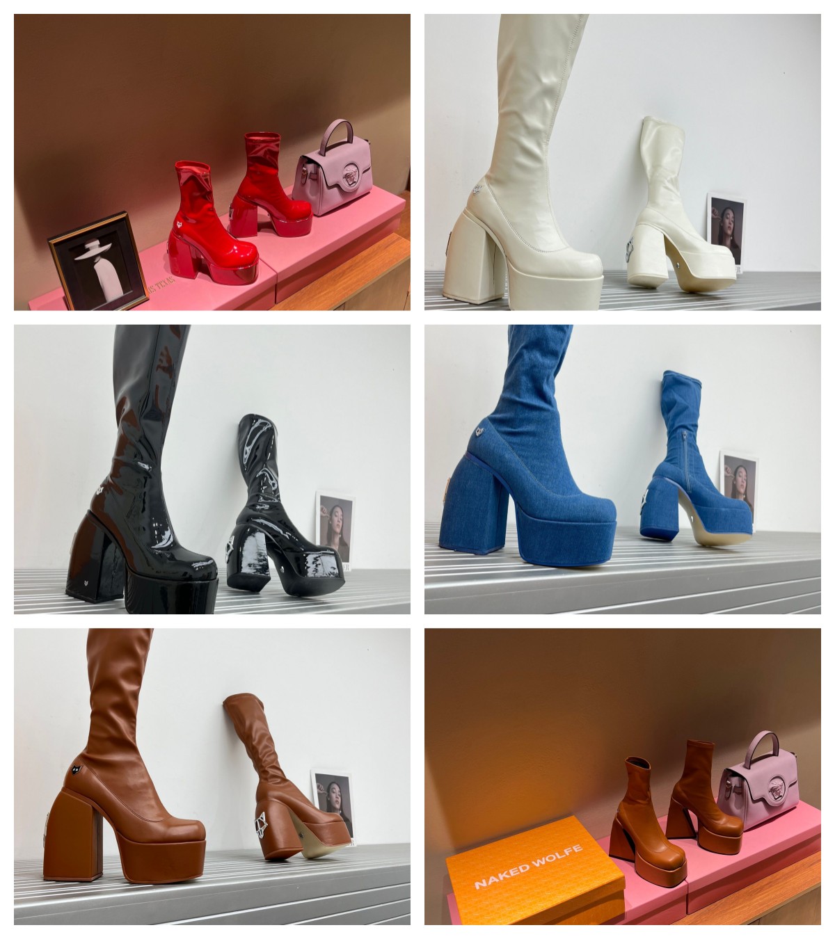 

Designer Boots Naked Wolfe Boot Tall High Spice Black Stretch Scar Secret Black Jailbreaker Jennies Sassy Women Leather Slip On Footwear, Green