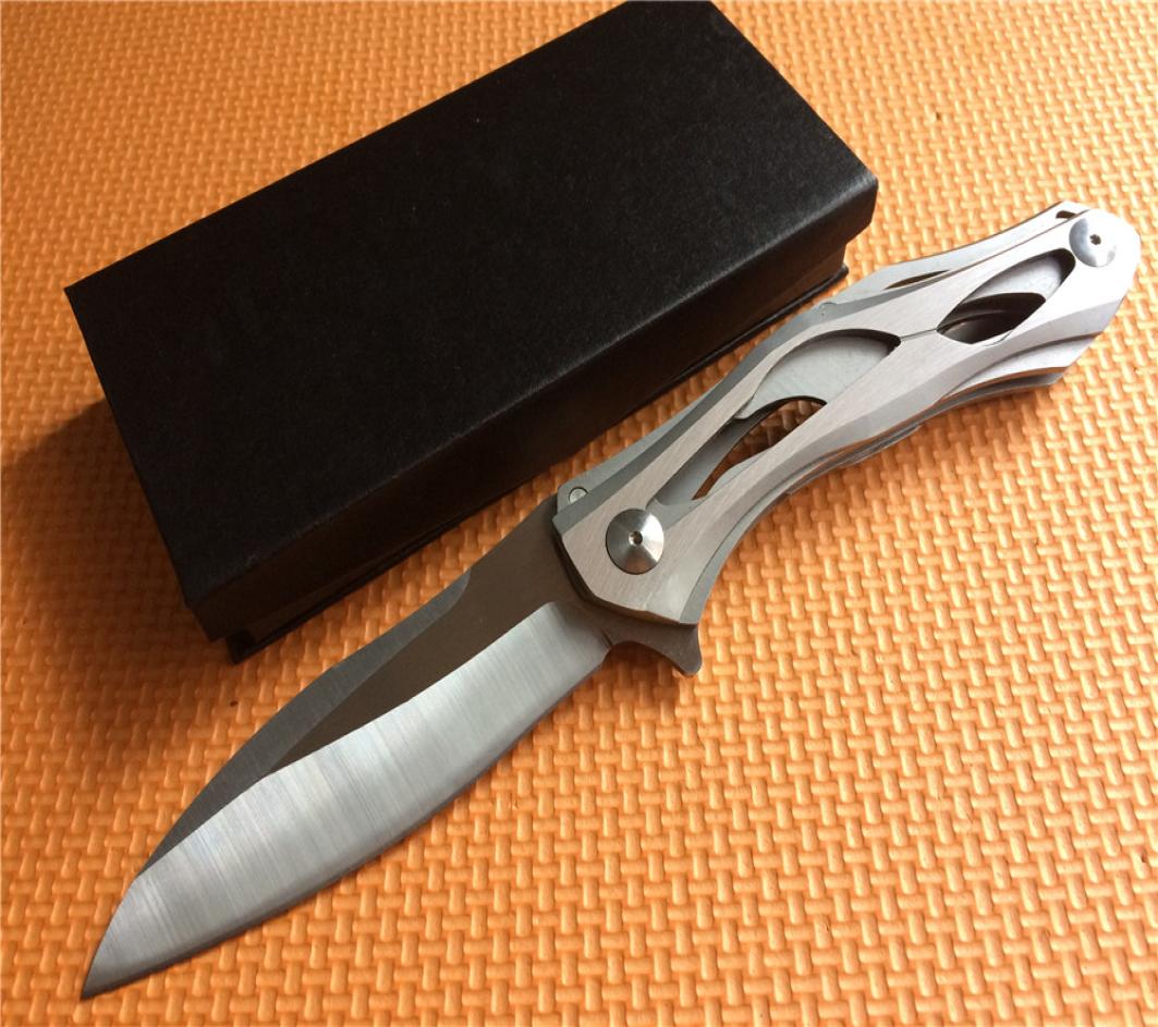 

Medford M2 BM 3300 ALEX Flipper Folding knife D2 59HRC Satin Blade Steel Stainless CNC Finish Handle Knives5467313