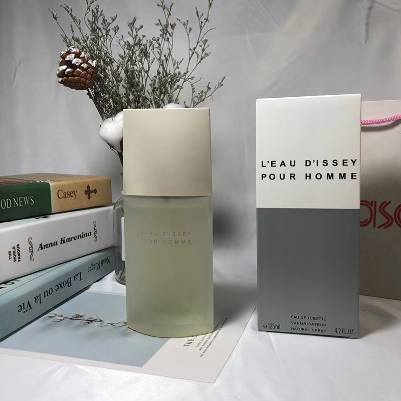 L'EAU D'ISSEY Parfum de créateur pour homme Spray EDT 125ML Déodorant anti-transpirant Brume corporelle 4.2FL.OZ Parfum longue durée Parfum natur