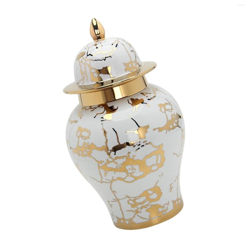 

Storage Bottles Classical Ceramic Ginger Jar Temple Desktop Flower Vase For Collection Party Office Weddings Arrangement