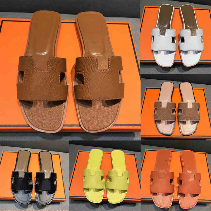 

Designer Fashion Herme Slippers Luxury Leather Correct h Sandals Summer Oran Beach Sandal Party Wedding with Box Co HavIECA have logo, Color 9
