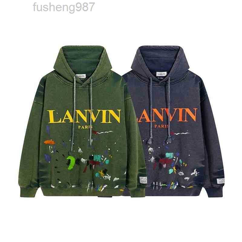 

Men' Hoodies Sweatshirts Designer Sweaters Galleryes Streetwear Dept Branded Splash Ink Graffiti Print Women' Autumn Co Winter Loose Hoode8, Gray plush 63080