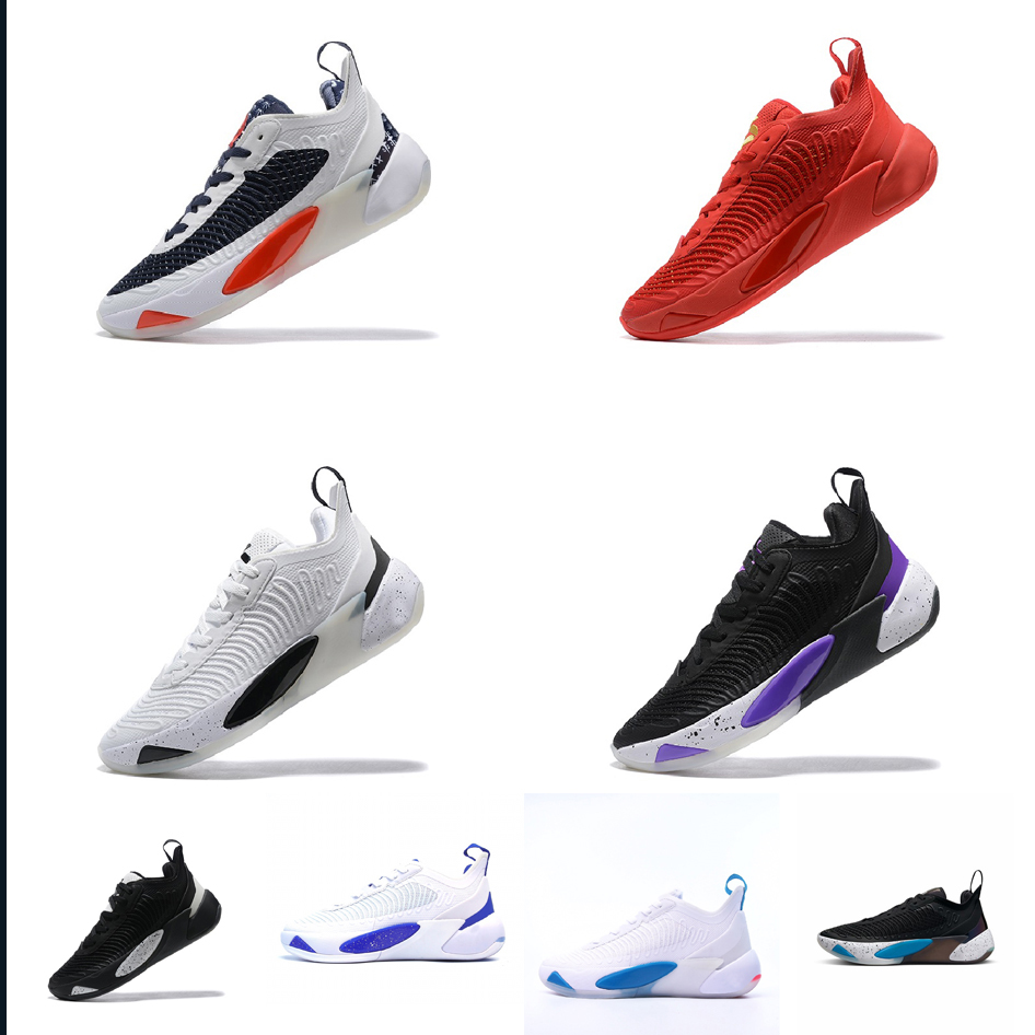 

Mens Luka doncic 1 basketball shoes Quai 54 Oreo Black White Purple Red Gold Blue Green Christmas jumpman aj37 sneakers tennis with box, Quai54