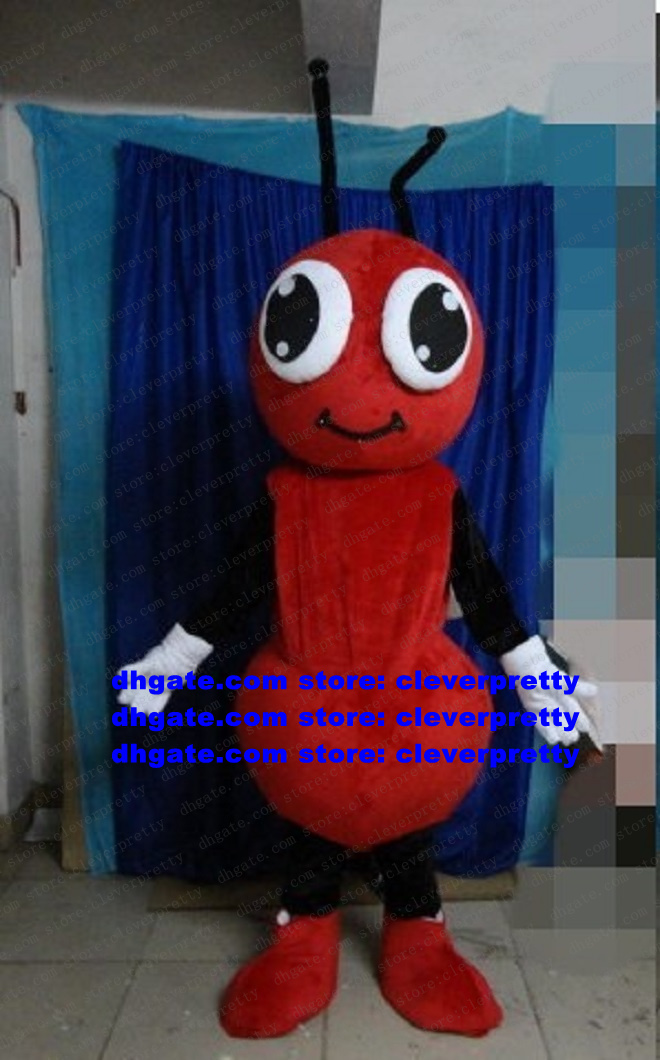 

Red Ant Bee Mascot Costume Mascotte Formicidae Honeybee Apidae Adult Cartoon Character Outfit Suit Internal Anniversary Party Hard Party Down No.3837, As in photos