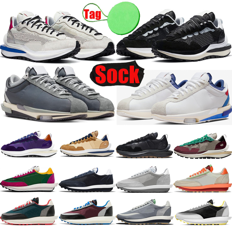 

sacais waffle vaporwaffle running shoes men women White University Red Blue Cortez Grey trainers pegasus Sail Ldwaffle ldv outdoor sports mens womens sneakers, #1 pure platinum