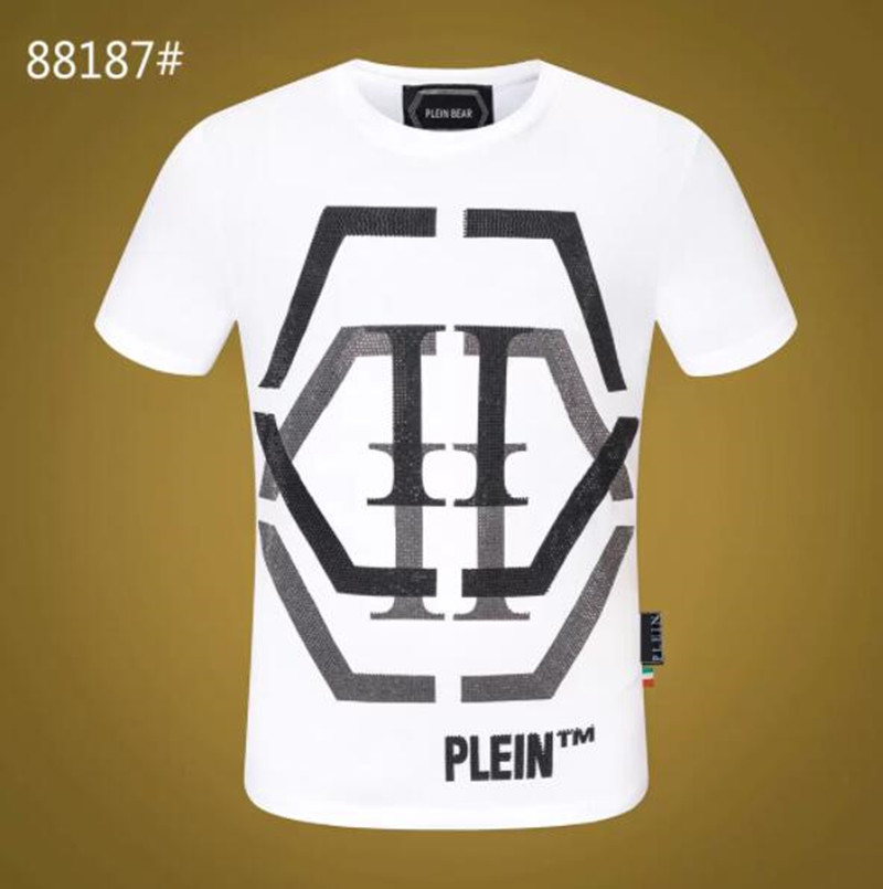 

T SHIRT Mens Designer Tshirts Brand Clothing Rhinestone Skull Men T-shirts Classical Streetwear Tshirt Casual Top Tees, Special freight link