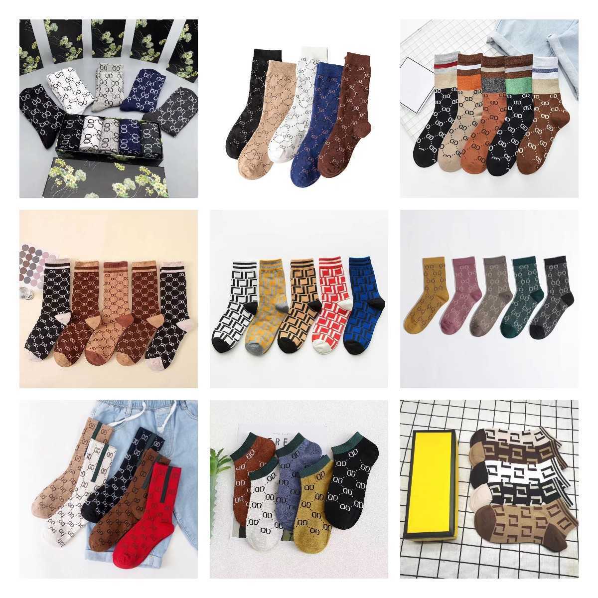 

2022 luxury stocking Designer Mens Womens Socks wool stockings high quality senior streets comfortable knee leg sock, 1 box/5 pairs