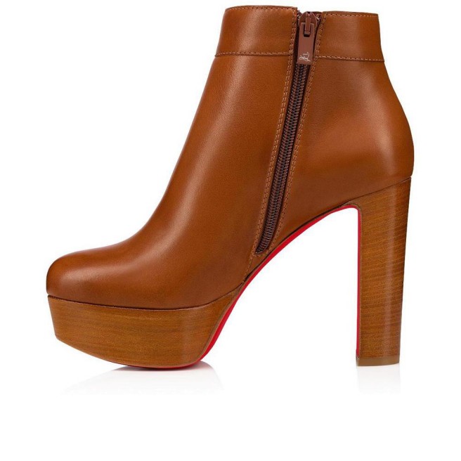 22S Women's ankle boots high heels Janis short boots luxury fashion red soled leather thick designer wedding party Alta 120mm with box EU 35