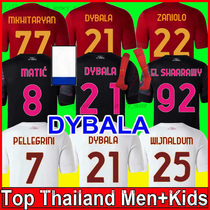 

22 23 College Football roma Suits SOCCER JERSEYS DYBALA home belotti CELIK Pellegrini Abraham 2022 2023 Wijnaldum Zaniolo MANCINI KUMBULLA men kids kit, Men home
