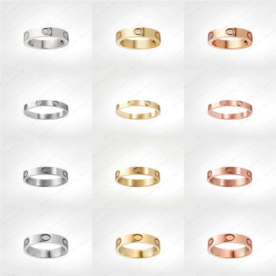 

love screw ring mens rings classic classical designer jewelry women Titanium steel Alloy Gold-Plated Gold Silver Rose Never fade324i