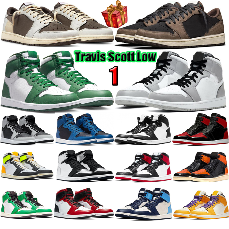 

OG taxi Jumpman retro 1 1s shoe one lows basketball shoes for mens womens Gorge Green travis scotts Fragment Hyper Royal University Blue Reverse Mocha sneakers, #10 university blue