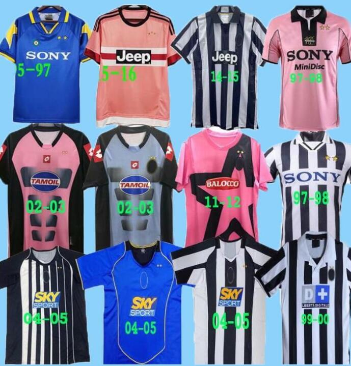 

juventus 2004 2005 1997 Retro DEL PIERO Conte soccer jersey PIRLO INZAGHI 84 92 95 96 97 98 99 02 03 UV Rossi ZIDANE Ancient maillot DAVIDS BOKSIC classic football shirt