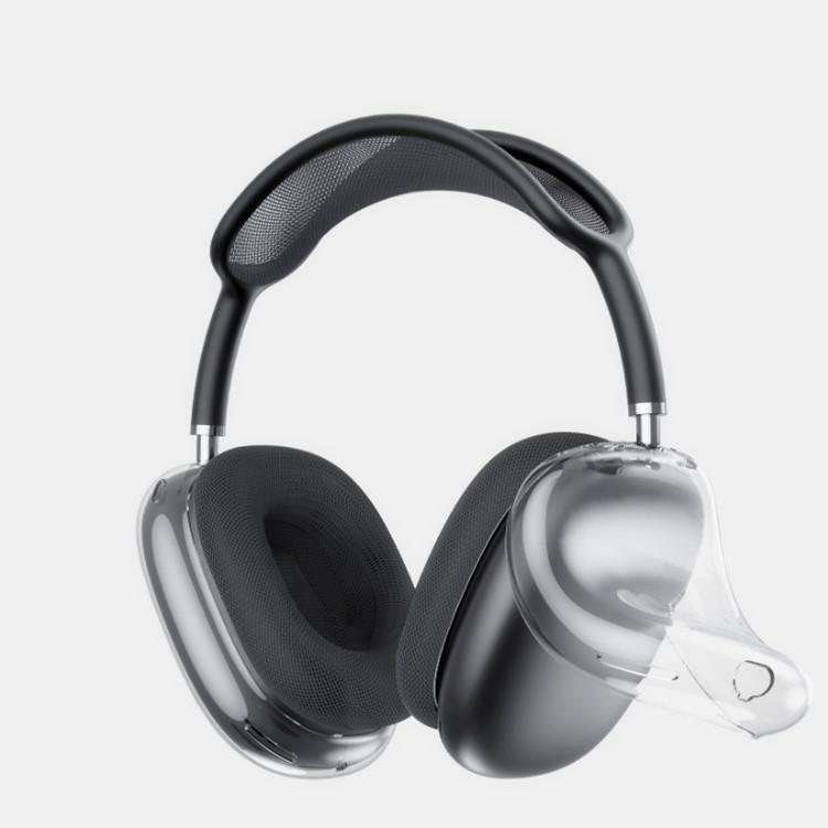 

For Airpods Max Headband Headphone Accessories TPU Solid Silicone Protective case AirPod Maxs pro Wireless headphones Headset case, Silver
