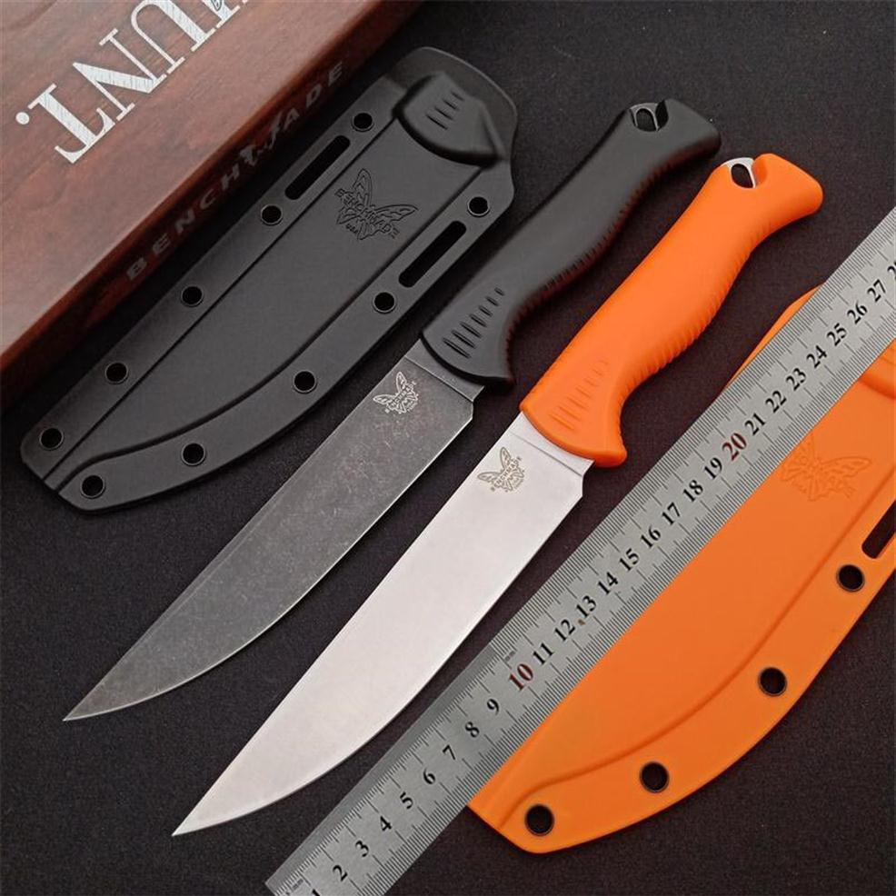 

New 2 Color Benchmade 15500 Hunt Meatcrafter Fixed Knife 6 08 S45VN blade Outdoor Camping Hunting Pocket BM 133 140 1550-1 15500-2 KNI324N