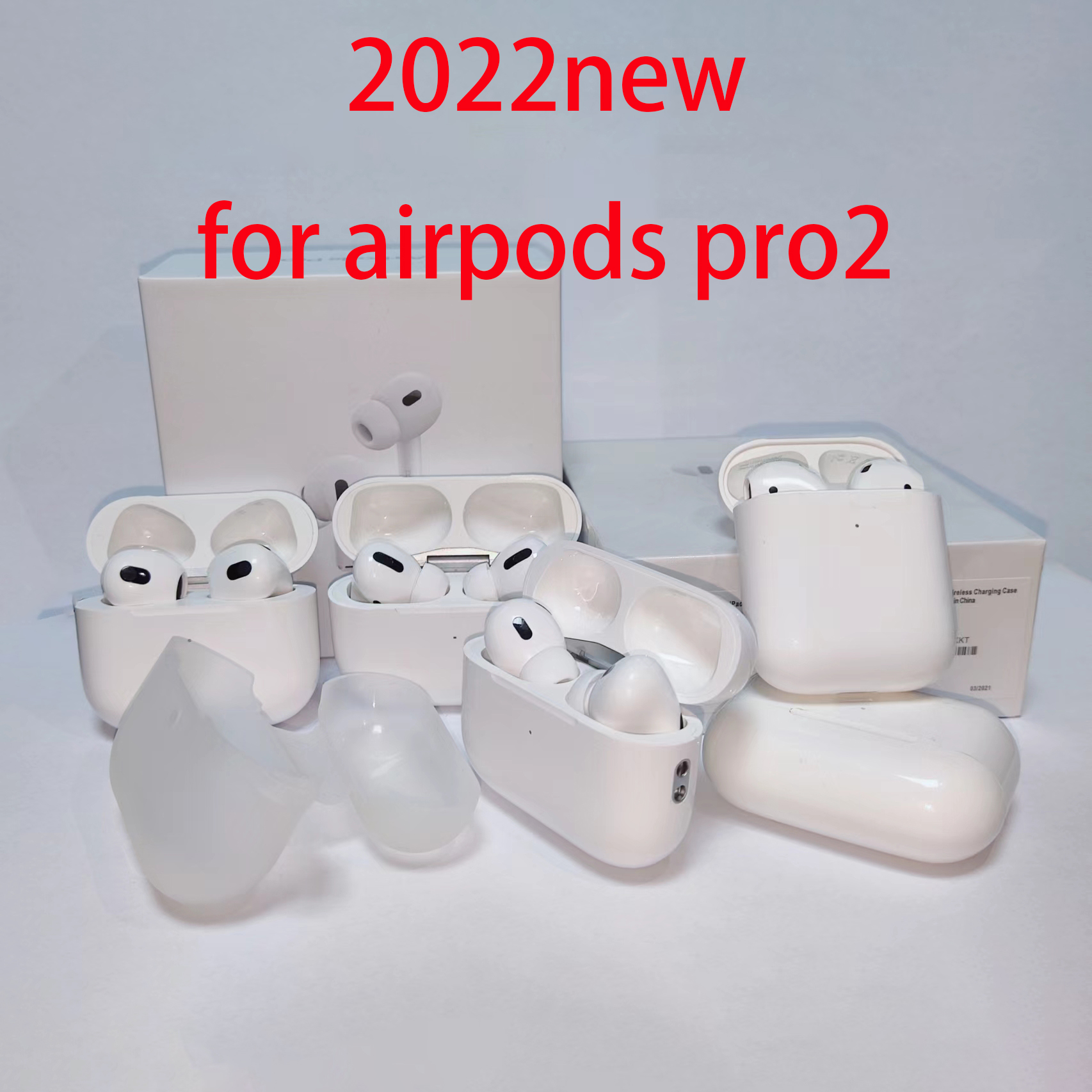 

Airpods pro fashion earphones wireless charging Top quality bluetooth headphone white color airpods 2 3 fast connection earphones