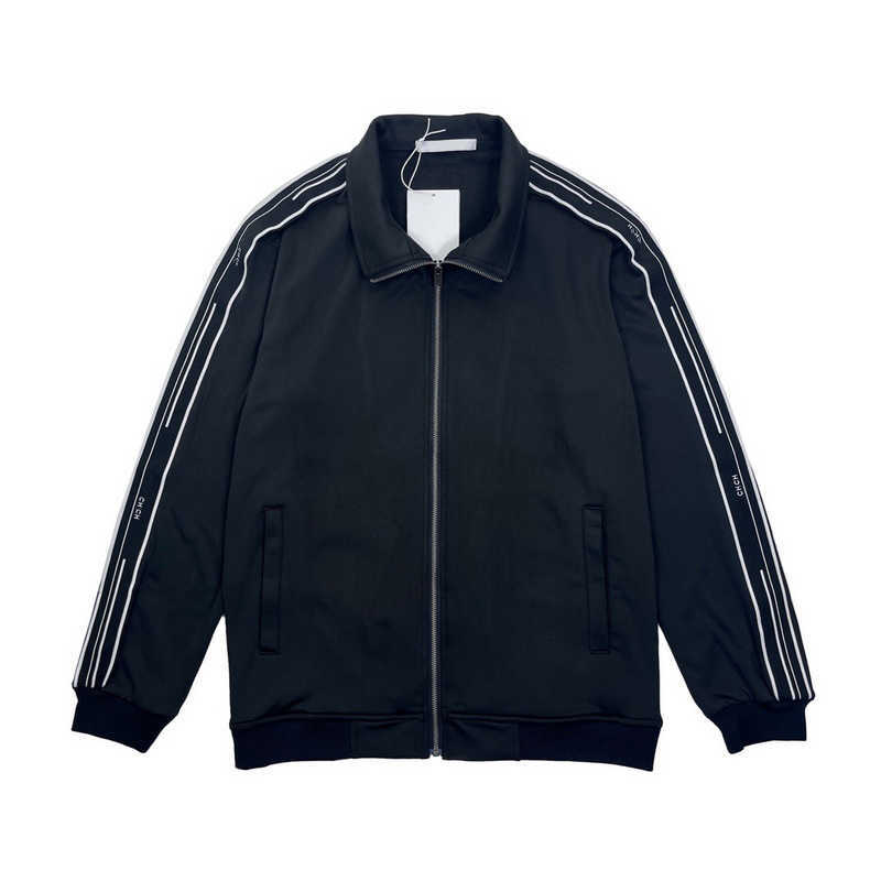 

Woven Jacket Black Man Women Fashion Zipper Coat Sport Highstreet FZJK0435