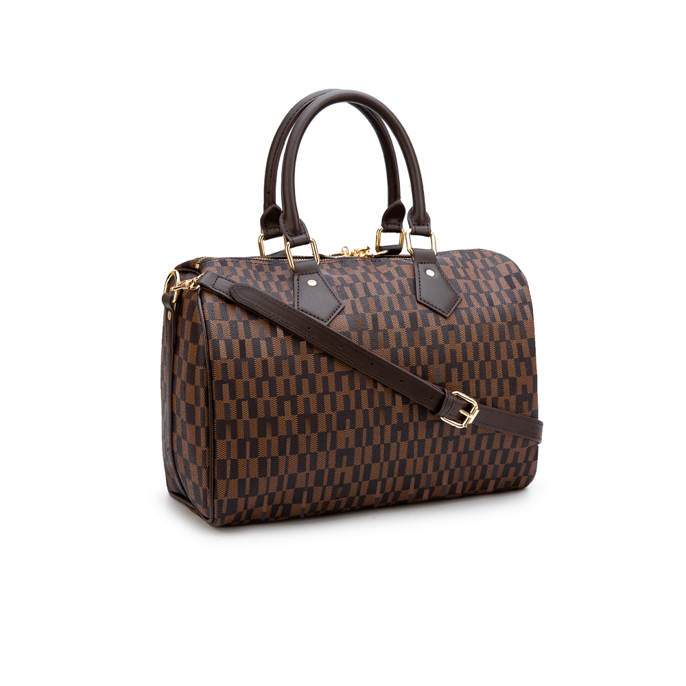 

Designer handbag Tote Crossbody leather Shoulder bag Men large women Luxury Purse Fashion Christmas Gift Classic Plaid Zipper Pocket, Black