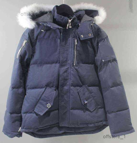 Men's Down Parkas High Quality Real Fur Mens Canadian Moosen Kncks 3q Parka Goose Jacket Warm Outerdoor Coat Windproof Extreme Weather 22010
