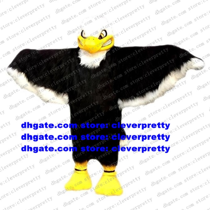 

Black Eagle Hawk Mascot Costume Tiercel Falcon Vulture Adult Cartoon Character Outfit Suit Athletics Meet Talk Of The Town zz7849, As in photos