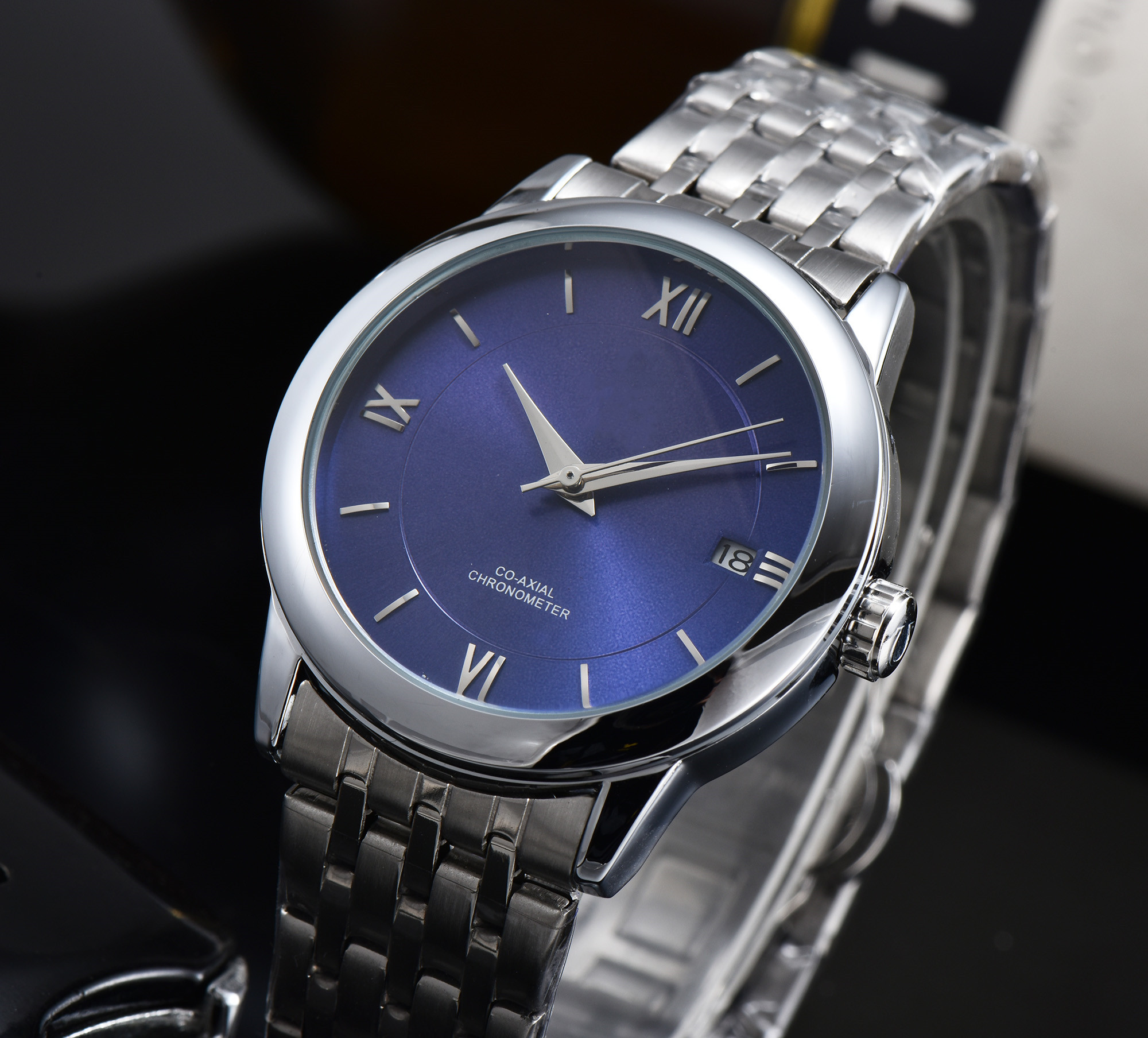 2022 Luxury Brand Perfect Observatory Men's Watch Exquisite and Elegant Blue Dial Fashion Business Mechanical Watch-image-812724859