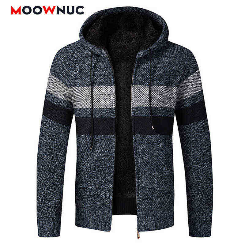 

Men's Sweaters Casual Vest Hat 2020 Long Sleeves Striped Men Fashion Sweaters Jacket Thick Slim Classic Warm Male Spring Autumn Moownuc J220915, 170 cm 65 kg