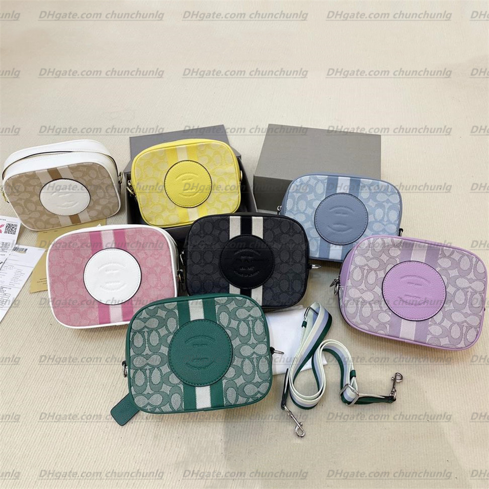 

Top genuine leather canvas Shoulder Bags Snapshot Fashion Designer Ladie Handbag Famous Mini Camera Small Evening Bags Women Luxury totes Messengers, Pink