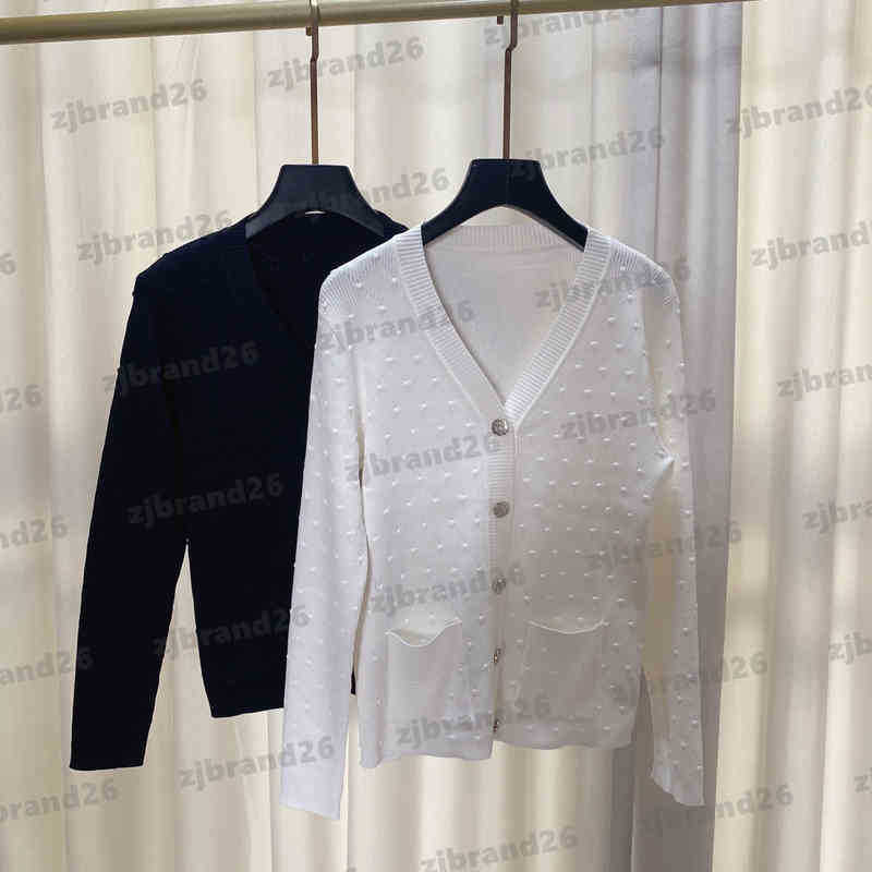 

Designer Cardigan Womens Sweaters Luxury Autumn V-neck Button Cardigans Sweater Fashion Brand Thin Long Sleeves Knitting Tops 0912