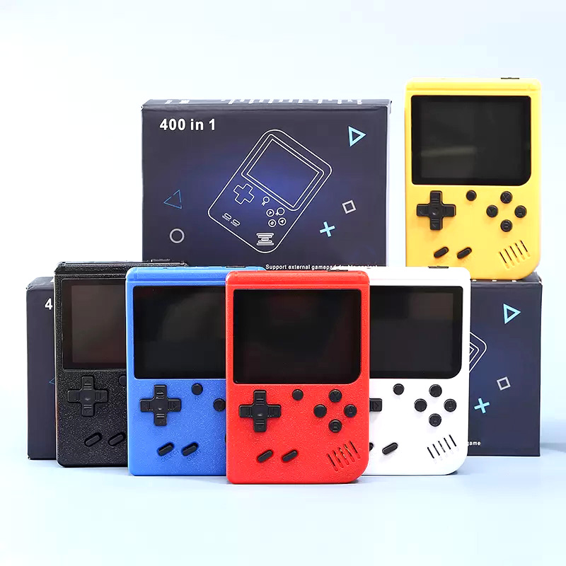 

Mini Handheld Portable Game Players Video Console Nostalgic handle Can Store 400 sup Games 8 Bit Colorful LCD