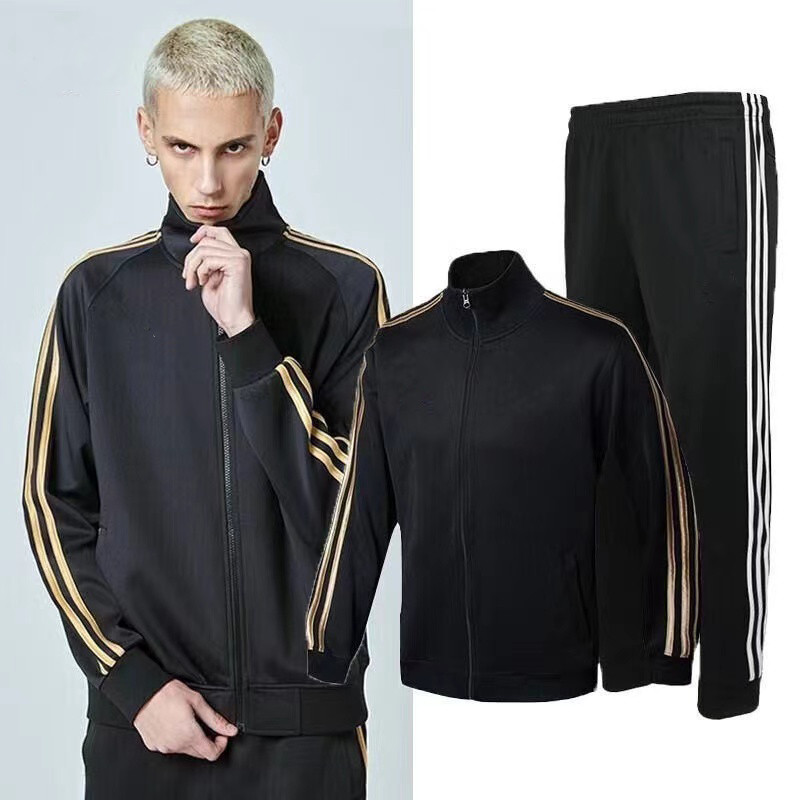 

Designer men sportwear tracksuits casual sport zipper jacket jogger pant letter suits Loose running set, Lavender