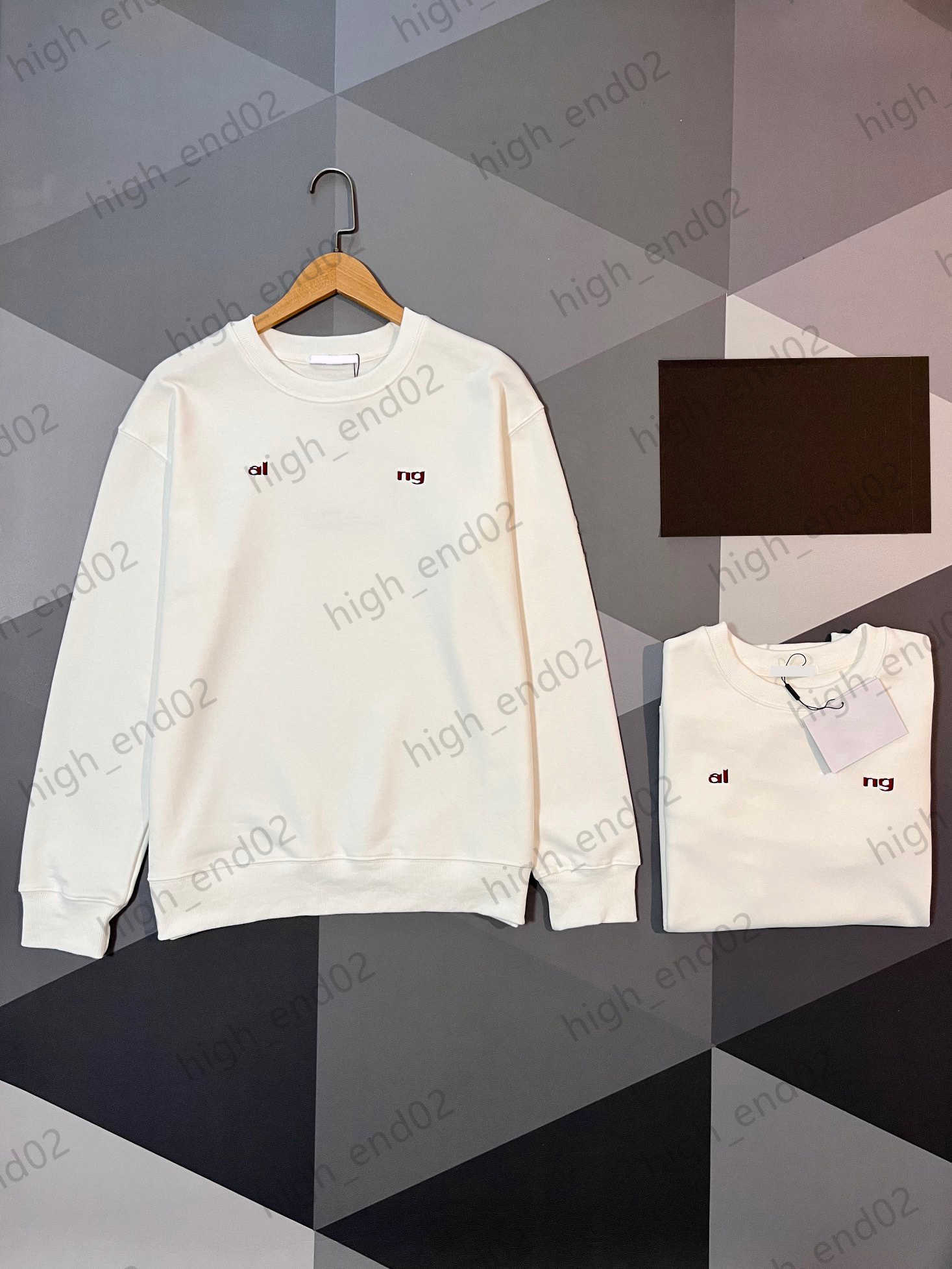 

Womens Sweatshirts Fluffy Cloud Letter Printed Logo Decorated Round Neck Pullover Pure Cotton Wool Ring Fabric Thick Loose Sweatshirt Women Clothes